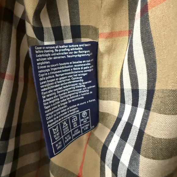 Vintage Burberrys Trench Coat Long Beige Nova Check Wool Liner - Picture 9 of 12